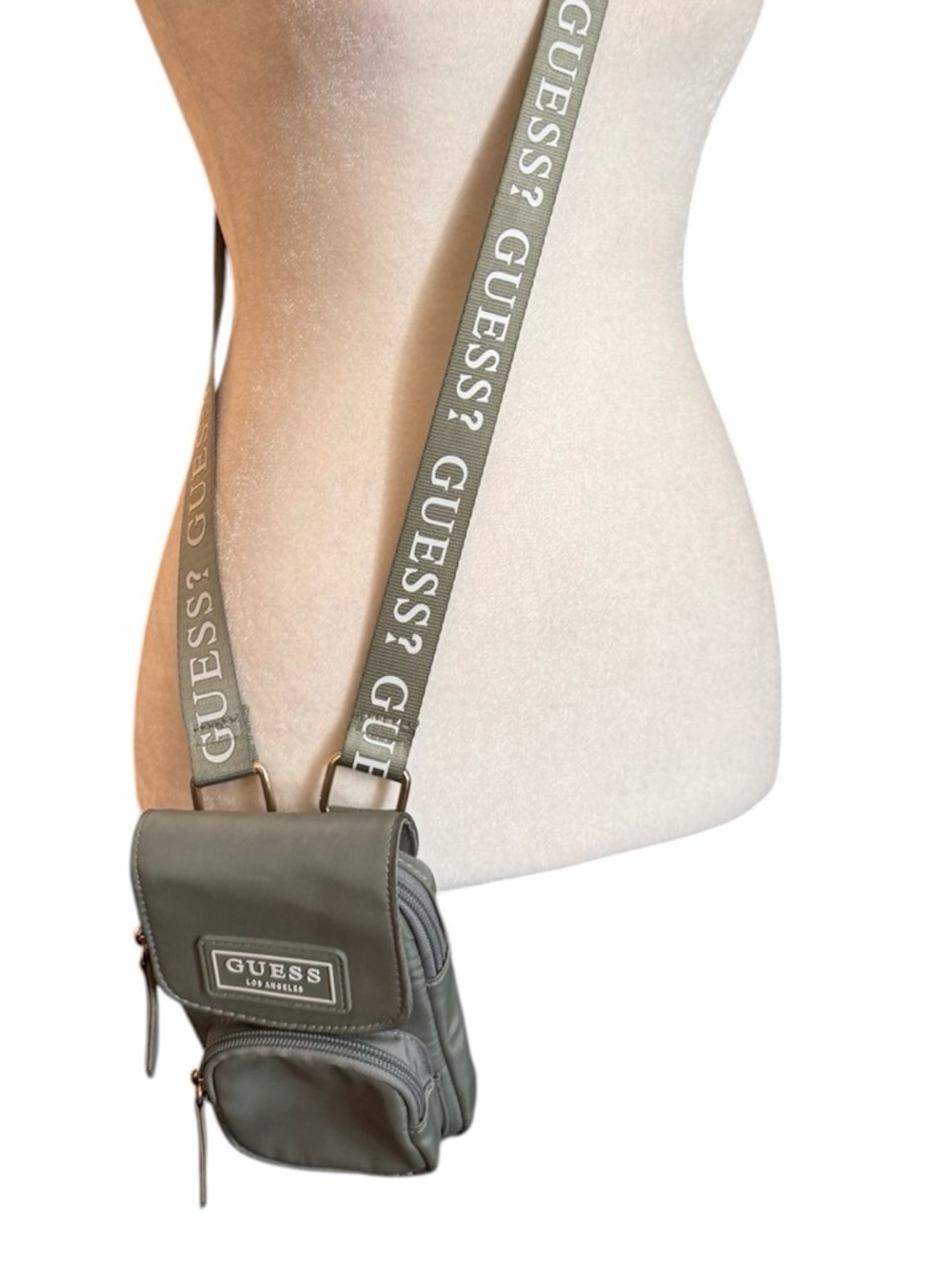 GUESS cell phone crossbody case with slots for credit cards, ID, unisex, NWOT